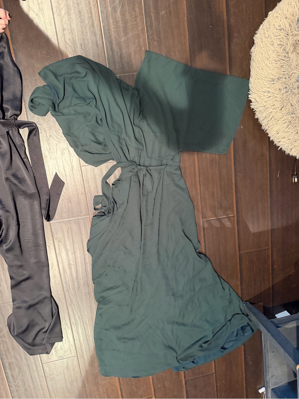 Fame and Partners Dark Green Maxi Dress